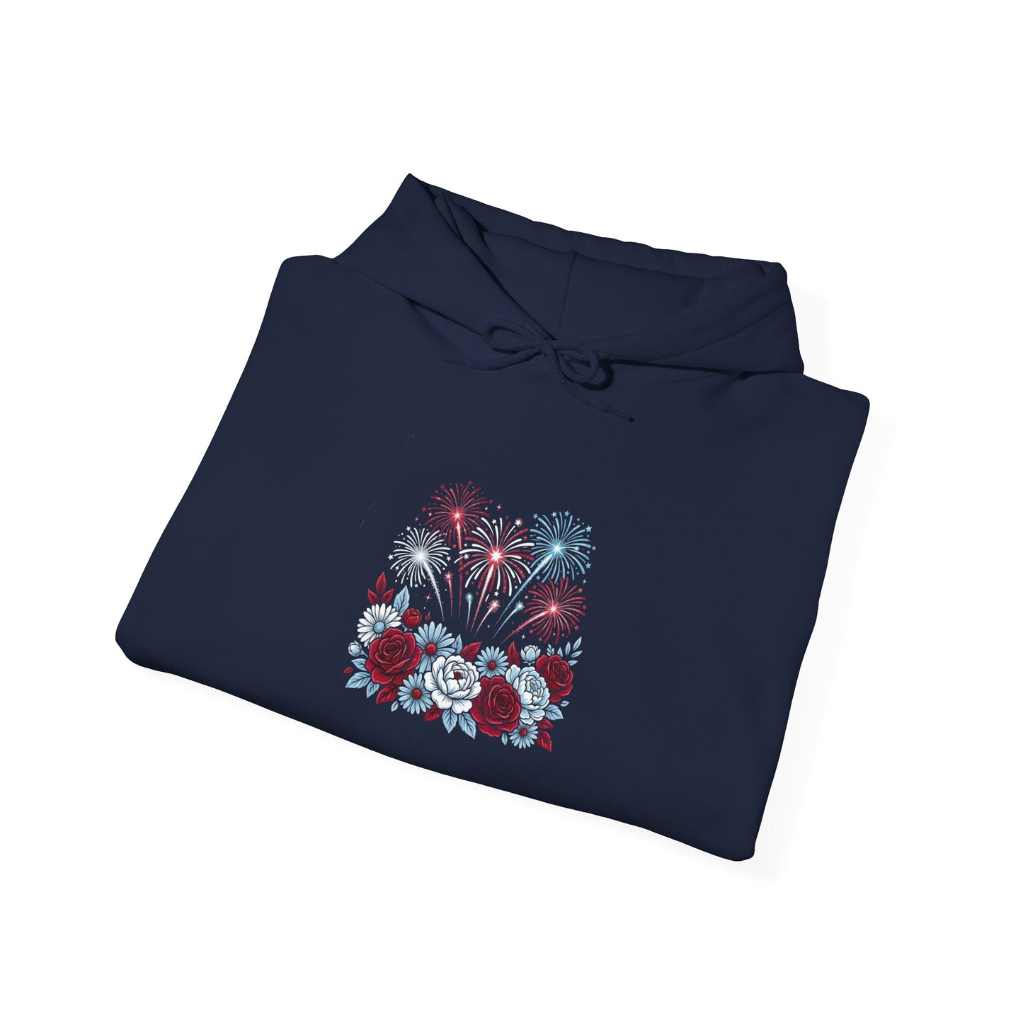 Faith & Freedom floral flag Hoodie | Patriotic, vintage Americana
