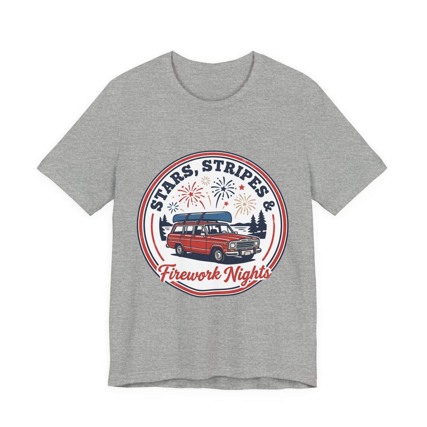 Stars & Stripes Firework Nights Tee | vintage USA, red white blue