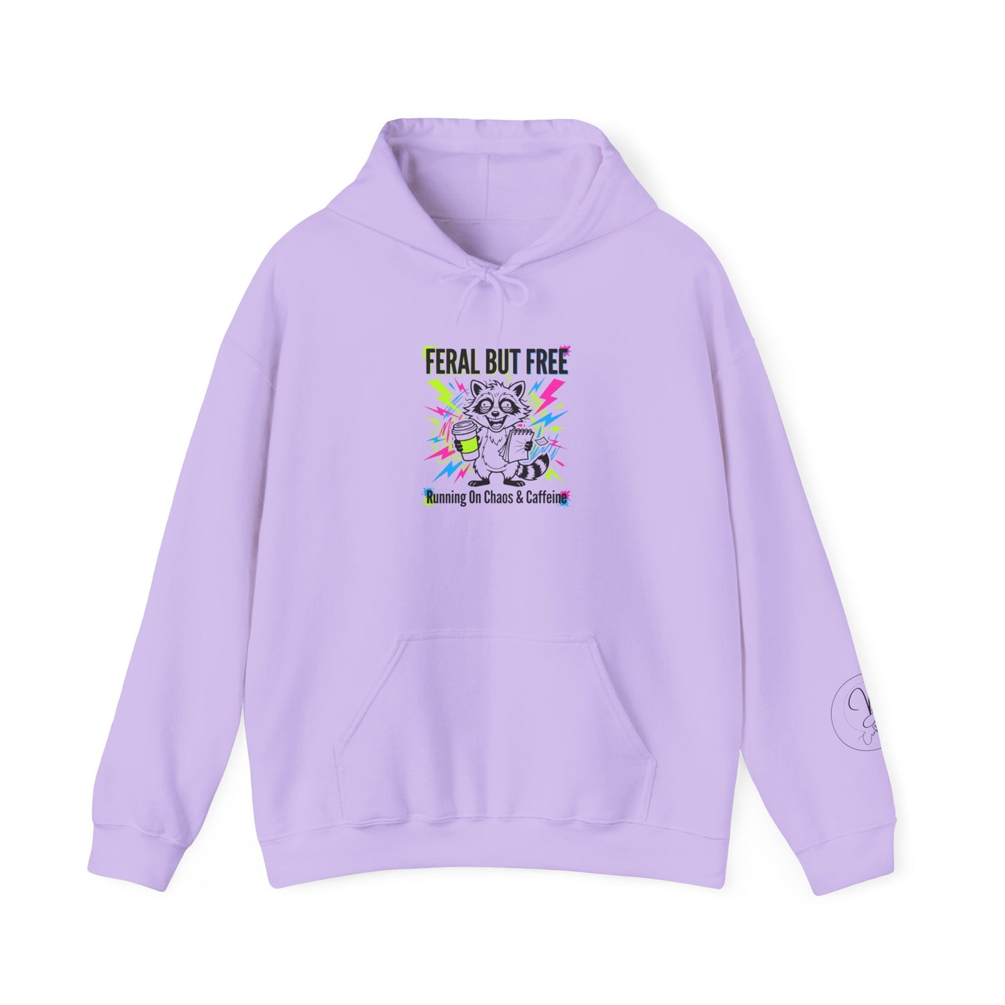 Feral But Free Hoodie | chaotic, quirky humor