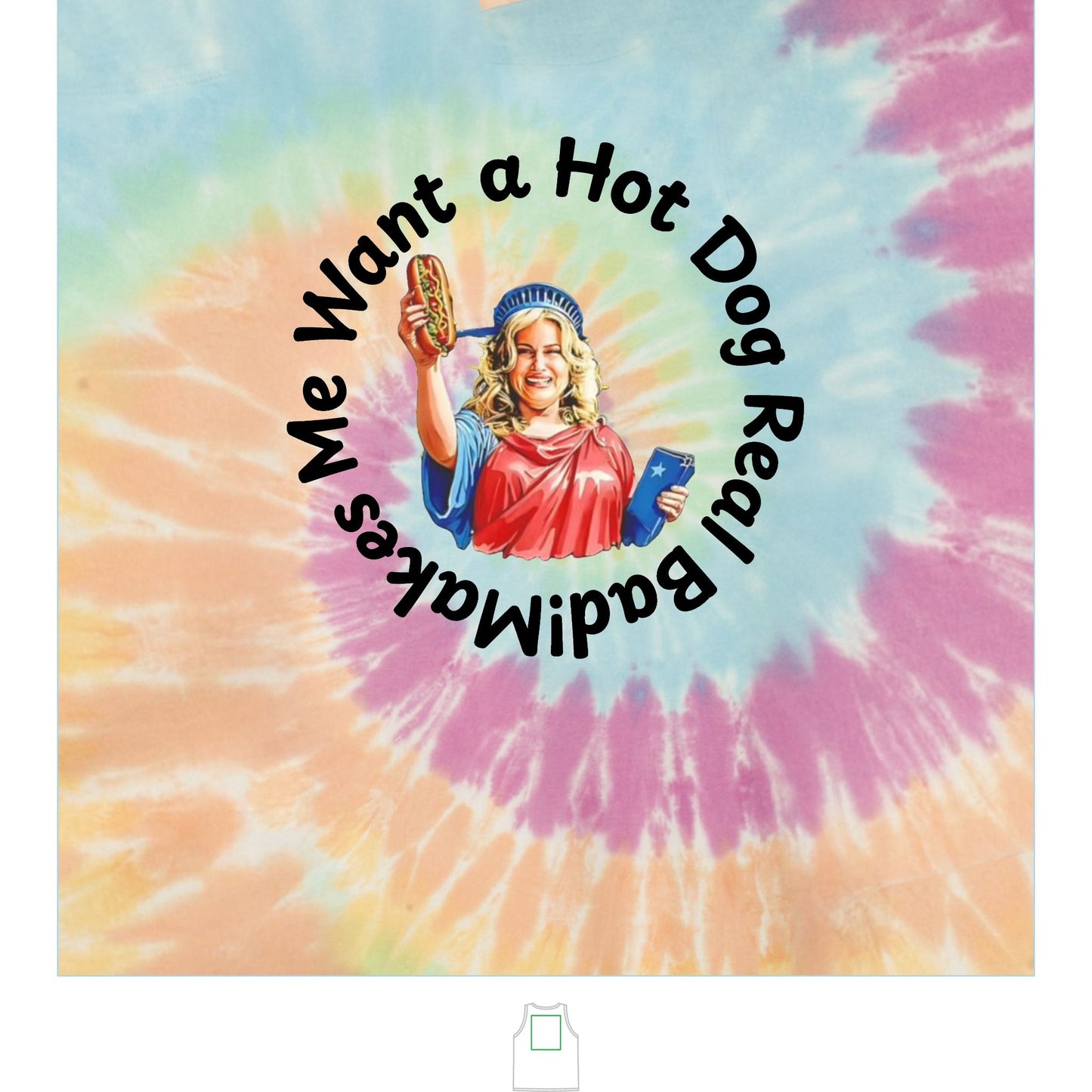 Unisex Tie-Dye Tank Top