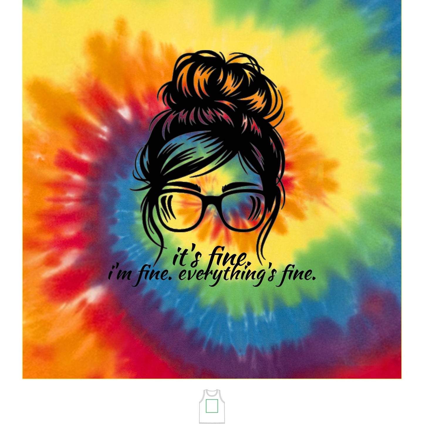 Unisex Tie-Dye Tank Top
