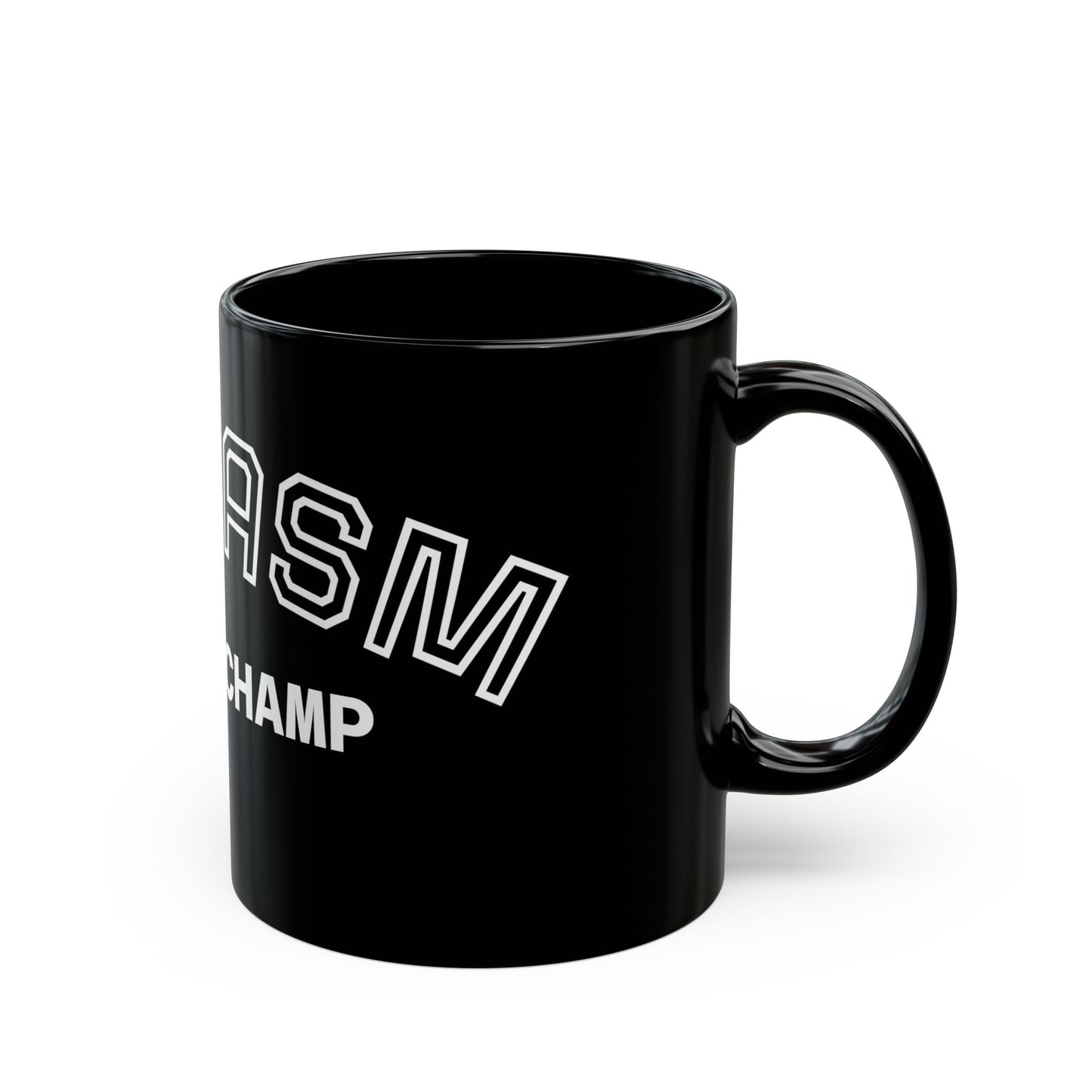 Sarcasm World Champ Mug | Black Ceramic Coffee Mug