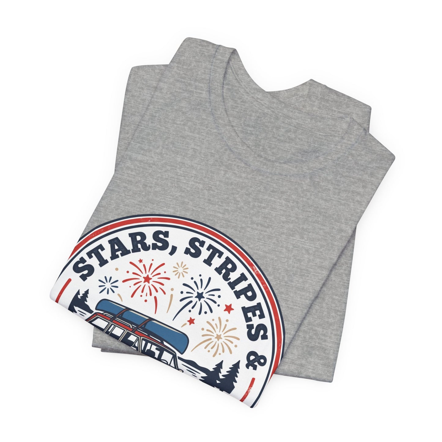Stars & Stripes Firework Nights Tee | vintage USA, red white blue