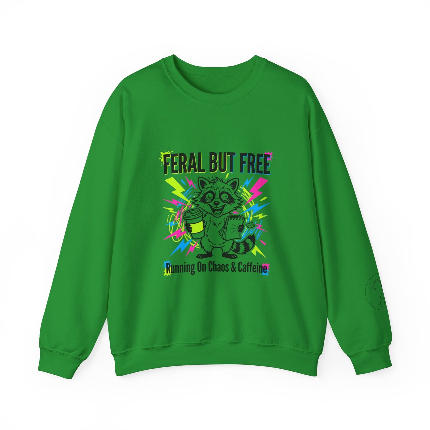 Feral But Free Crewneck Sweatshirt | chaotic, millennial burnout