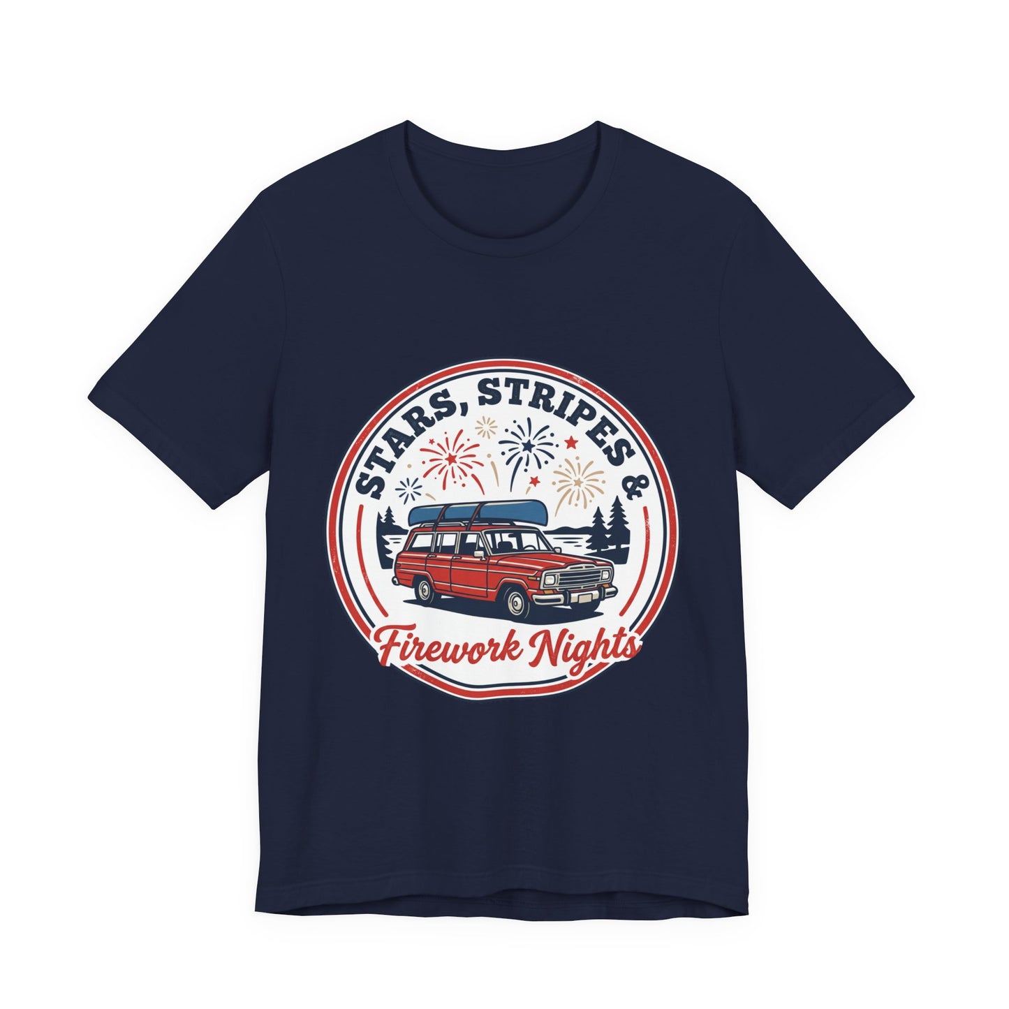 Stars & Stripes Firework Nights Tee | vintage USA, red white blue