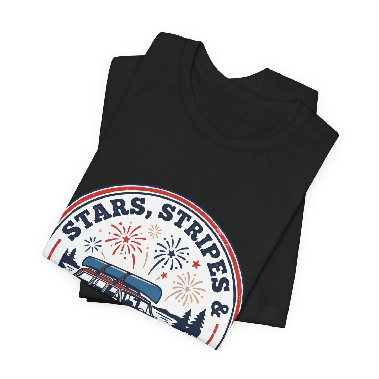 Stars & Stripes Firework Nights Tee | vintage USA, red white blue