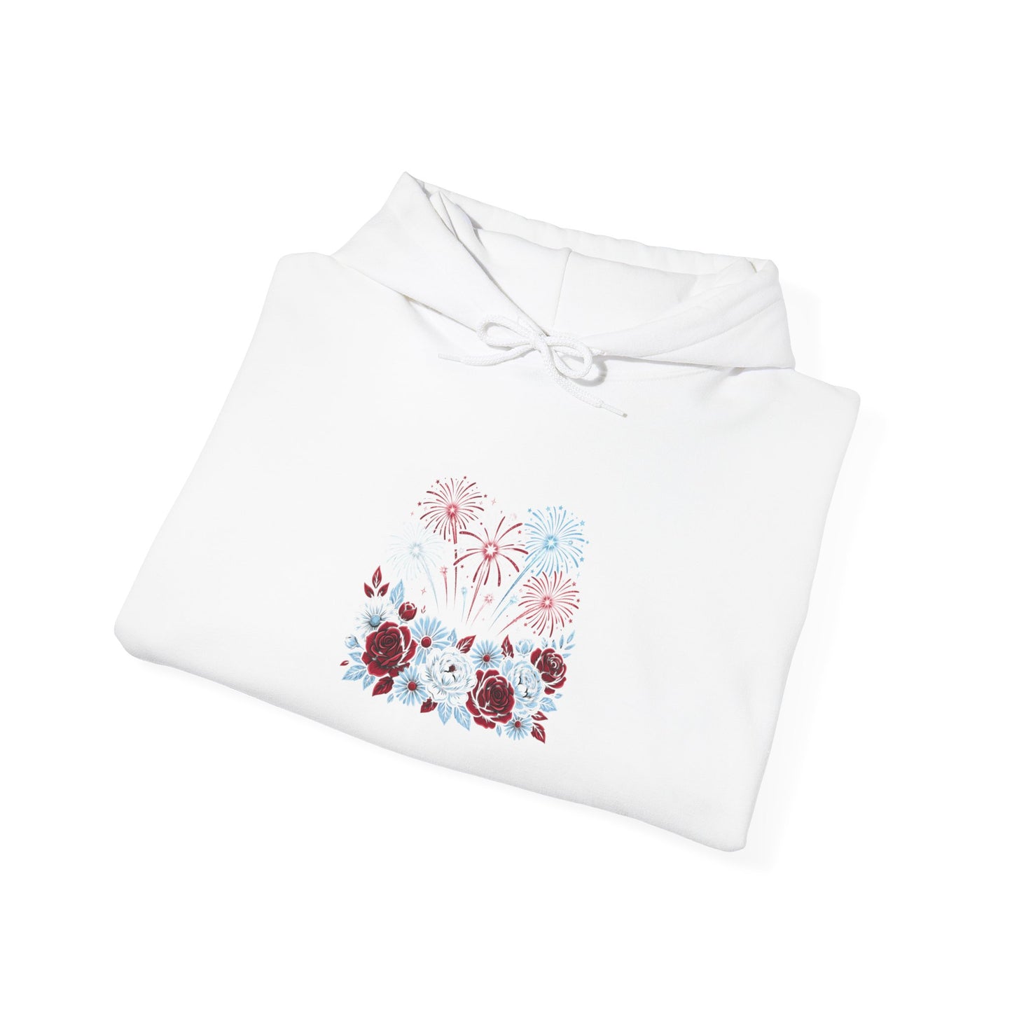 Faith & Freedom floral flag Hoodie | Patriotic, vintage Americana