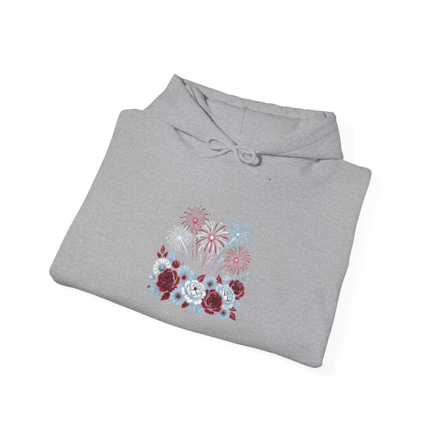Faith & Freedom floral flag Hoodie | Patriotic, vintage Americana