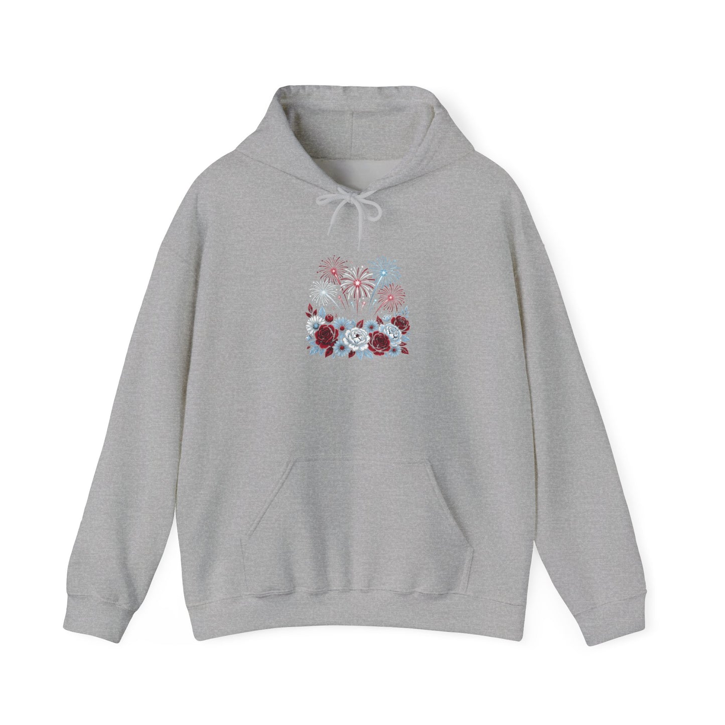 Faith & Freedom floral flag Hoodie | Patriotic, vintage Americana
