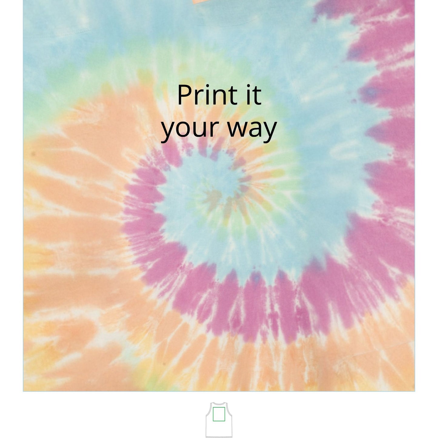 Unisex Tie-Dye Tank Top