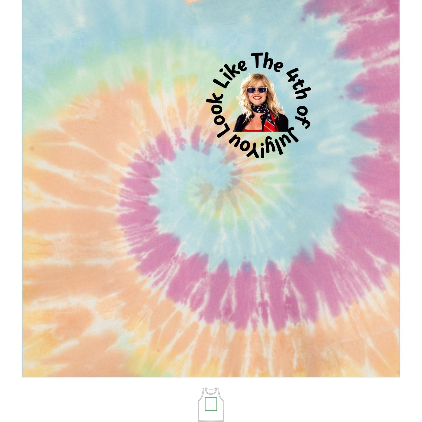 Unisex Tie-Dye Tank Top