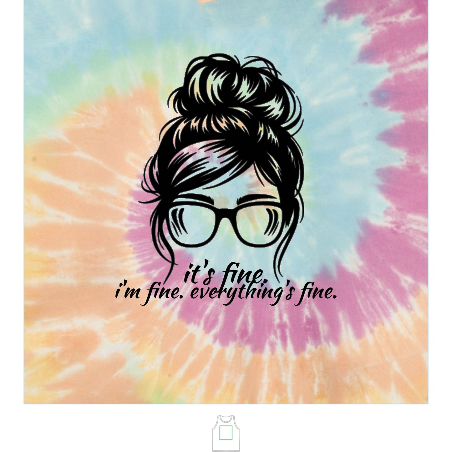 Unisex Tie-Dye Tank Top