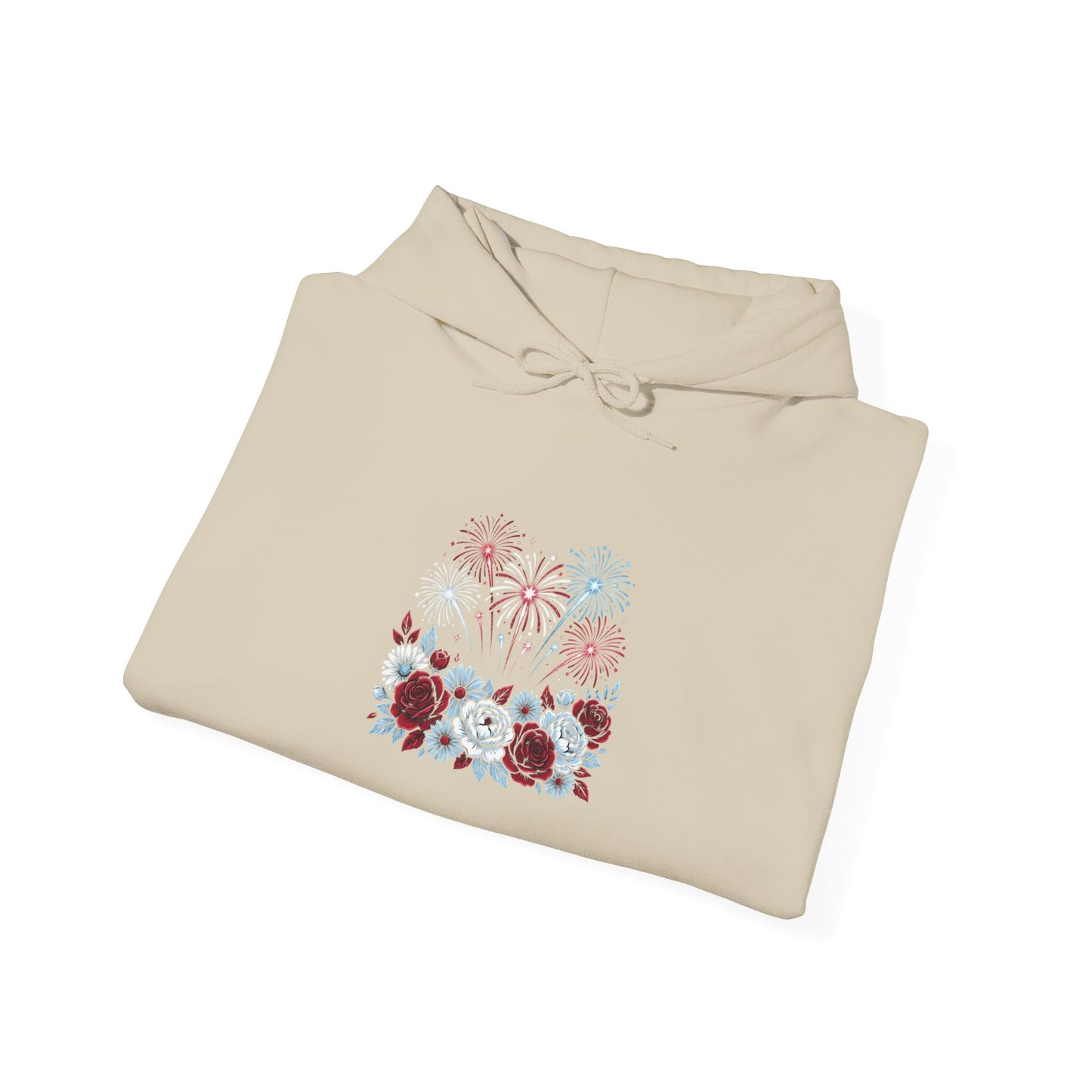 Faith & Freedom floral flag Hoodie | Patriotic, vintage Americana