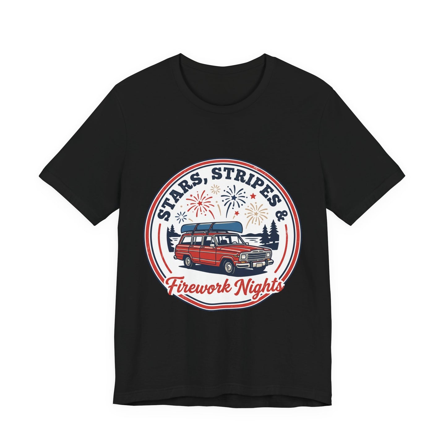 Stars & Stripes Firework Nights Tee | vintage USA, red white blue