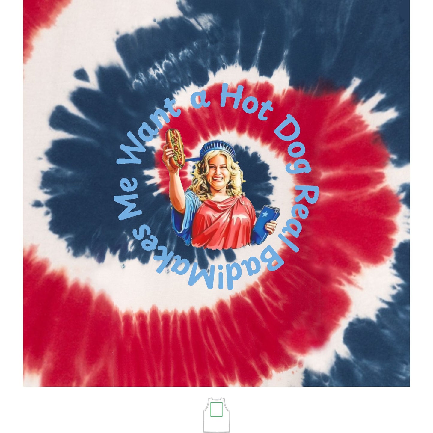 Unisex Tie-Dye Tank Top