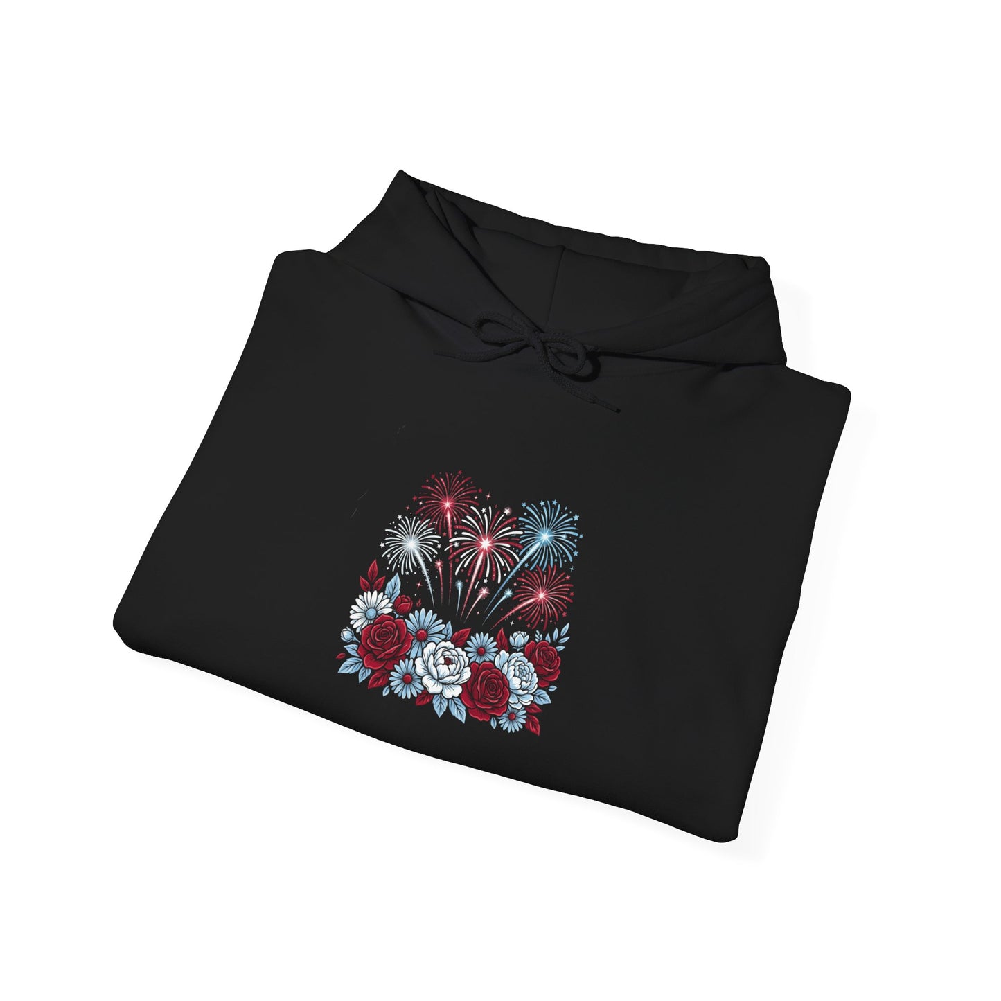 Faith & Freedom floral flag Hoodie | Patriotic, vintage Americana