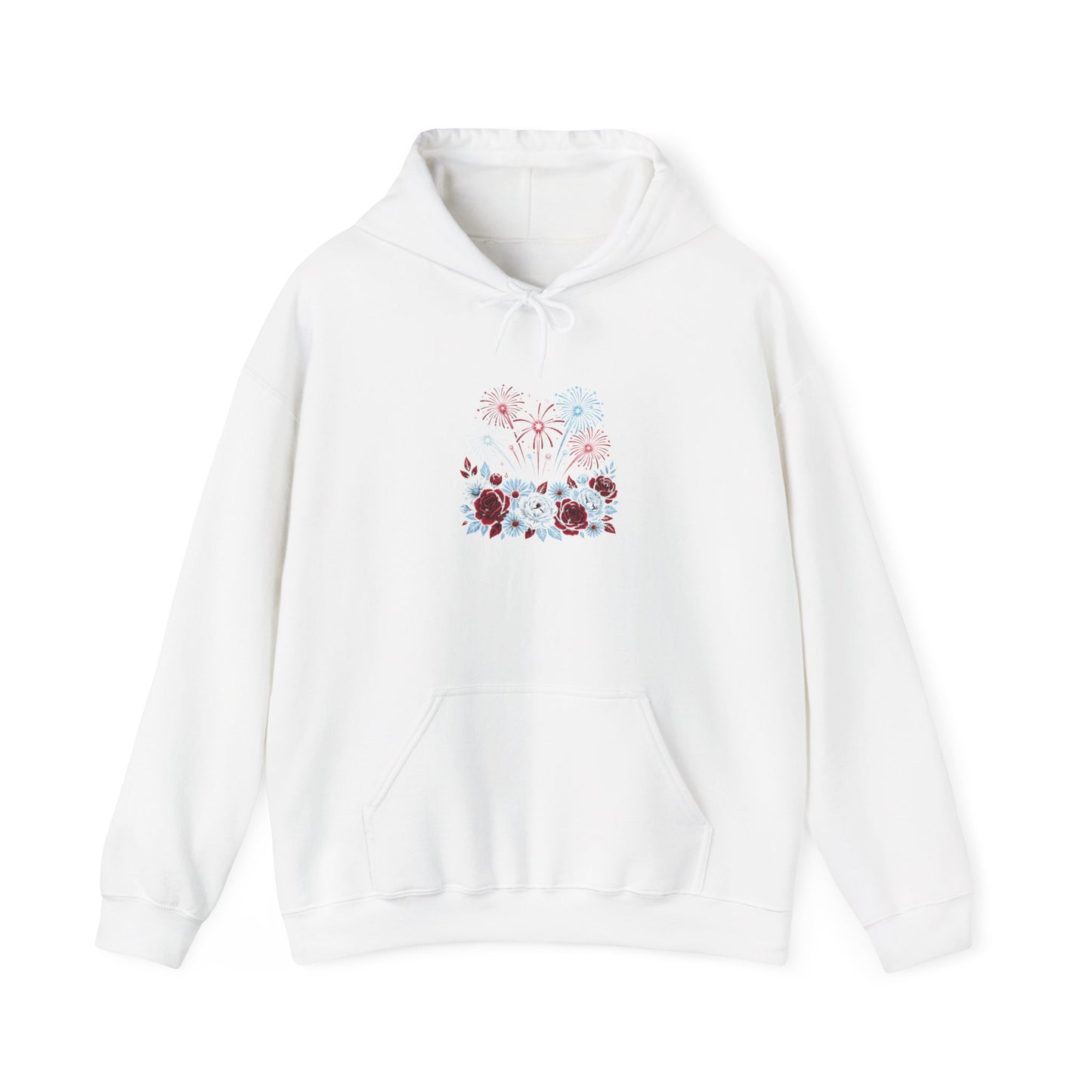Faith & Freedom floral flag Hoodie | Patriotic, vintage Americana