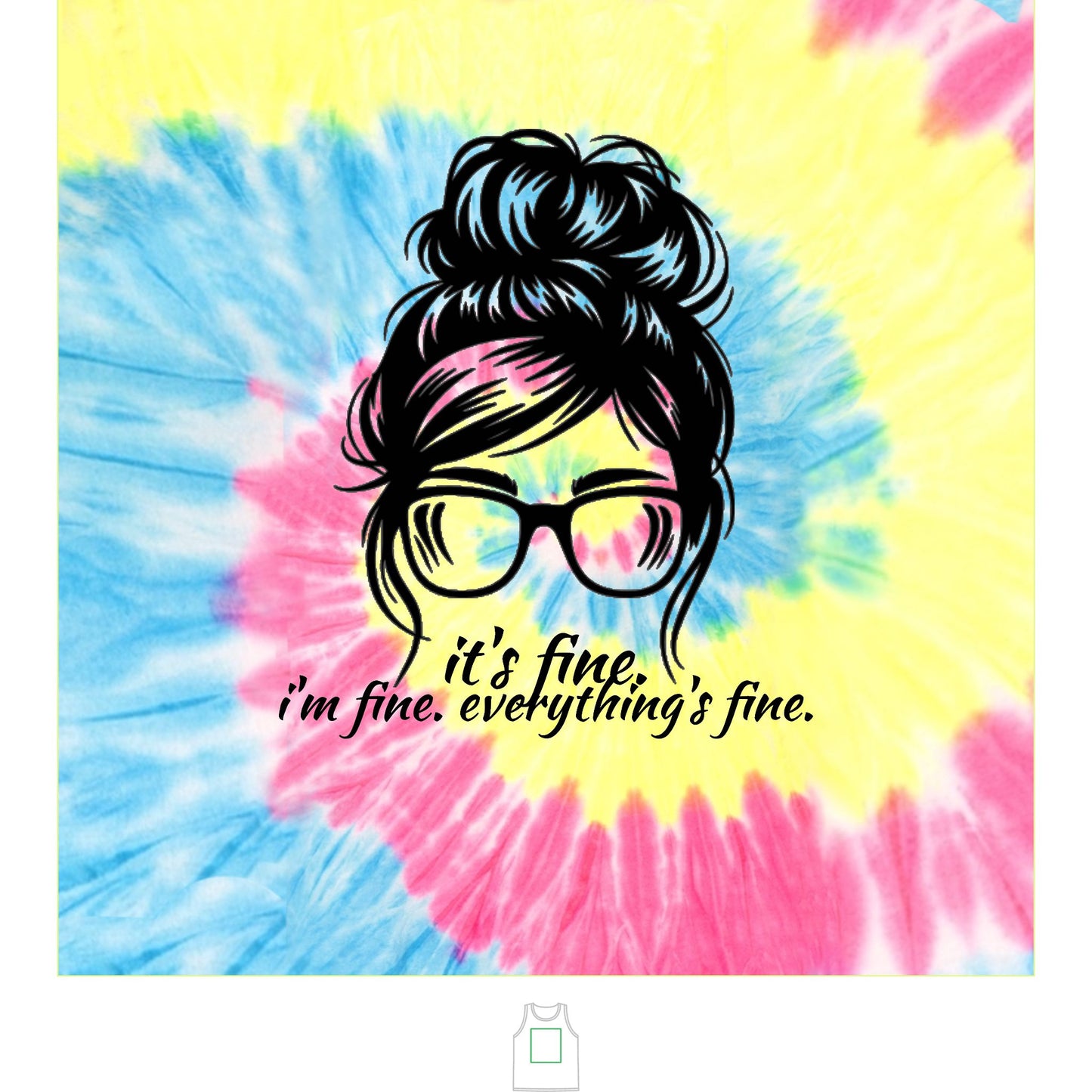 Unisex Tie-Dye Tank Top