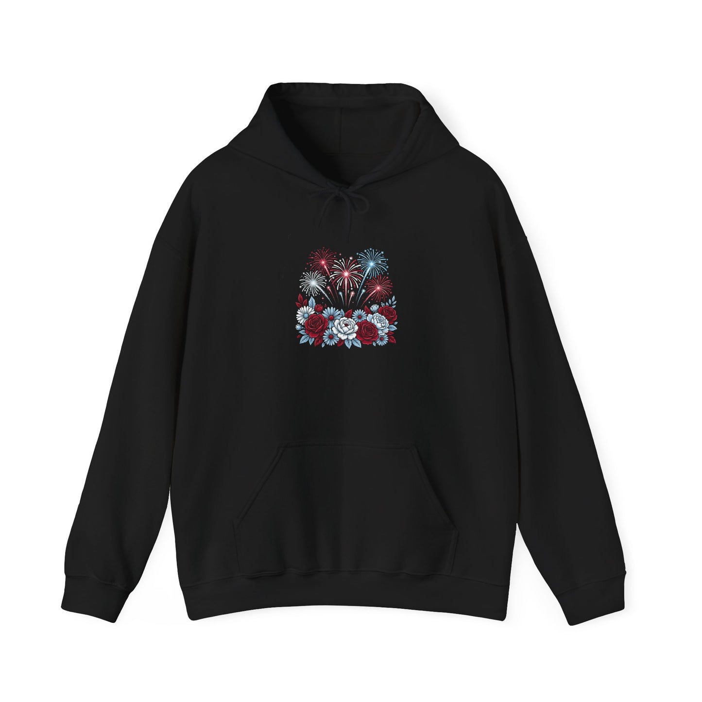 Faith & Freedom floral flag Hoodie | Patriotic, vintage Americana