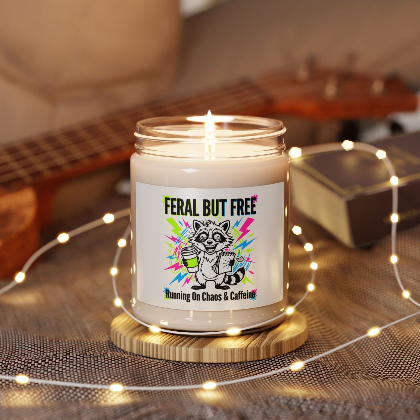 Feral But Free Candle | Scented Soy Candle, chaotic quirky humor