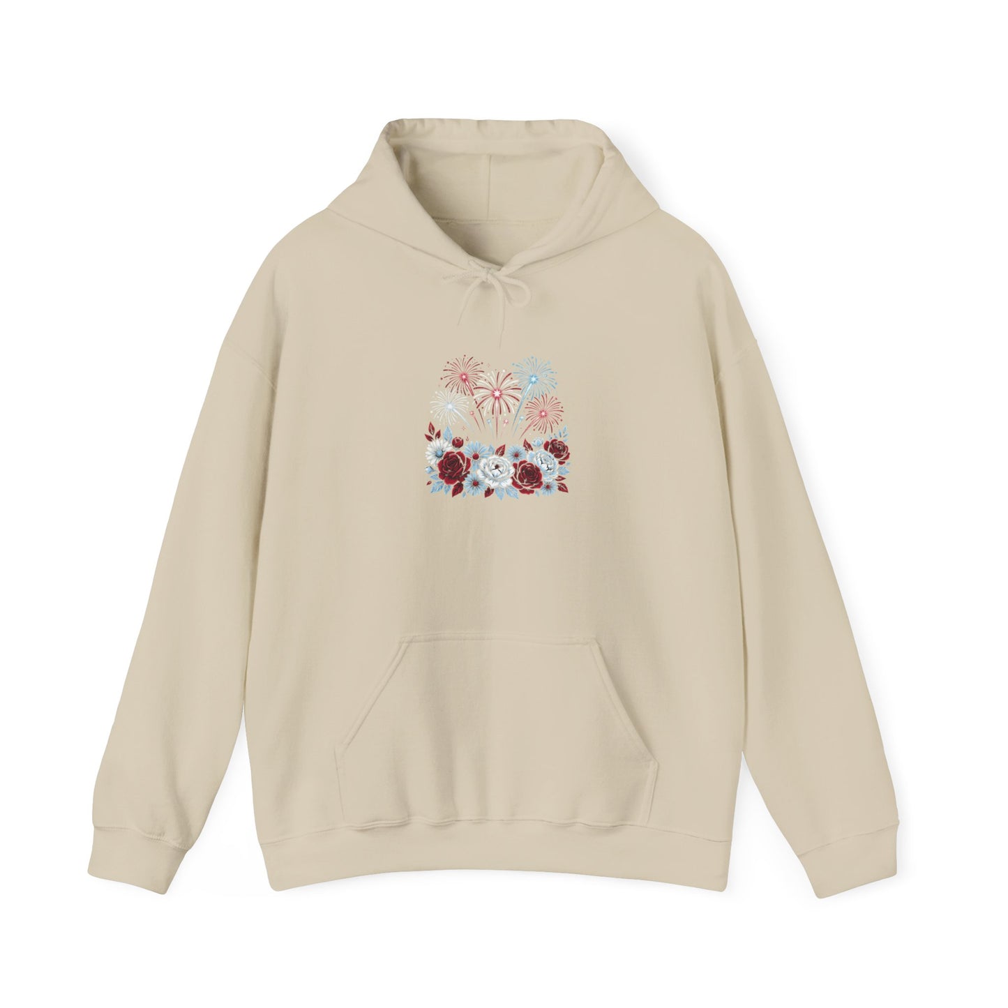 Faith & Freedom floral flag Hoodie | Patriotic, vintage Americana
