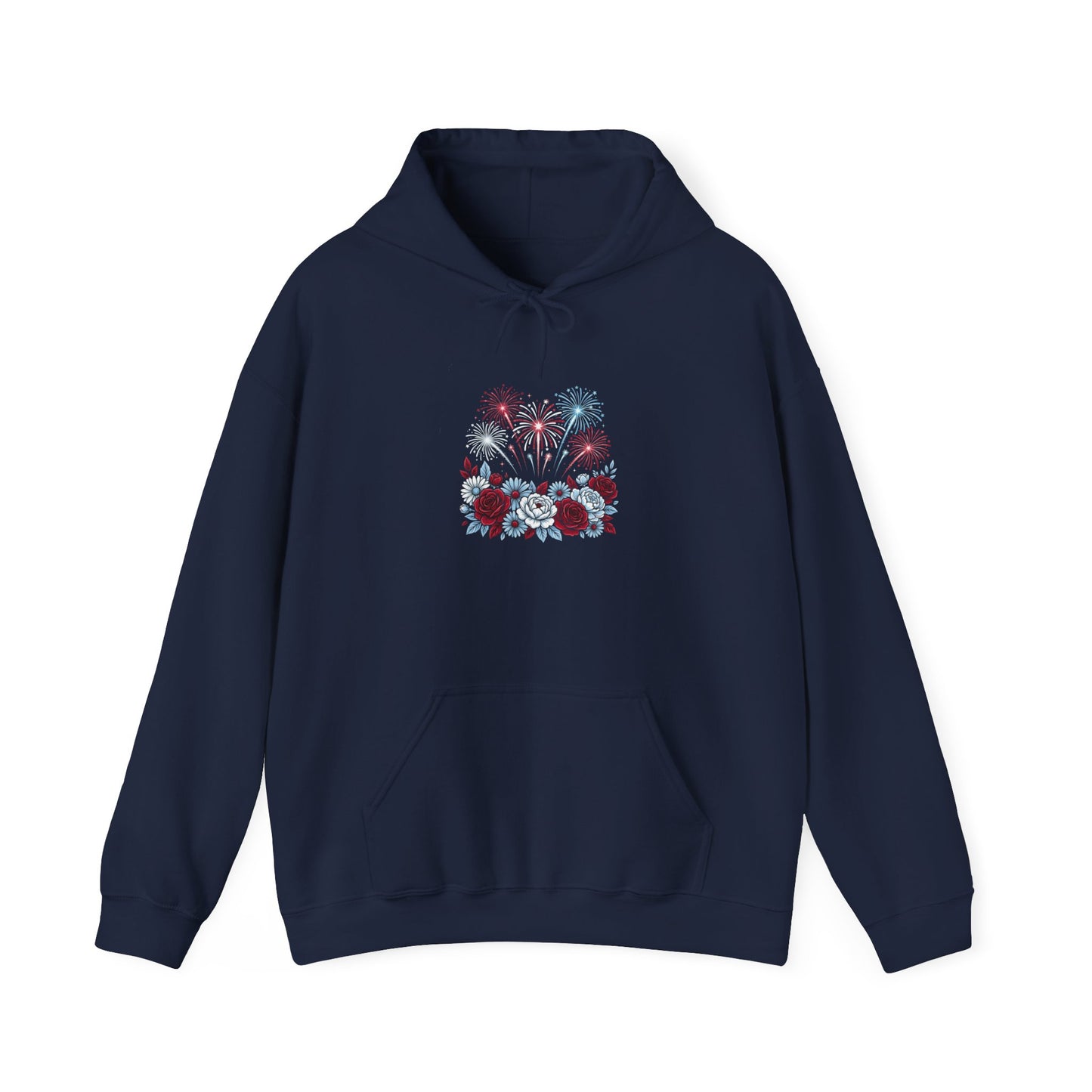 Faith & Freedom floral flag Hoodie | Patriotic, vintage Americana